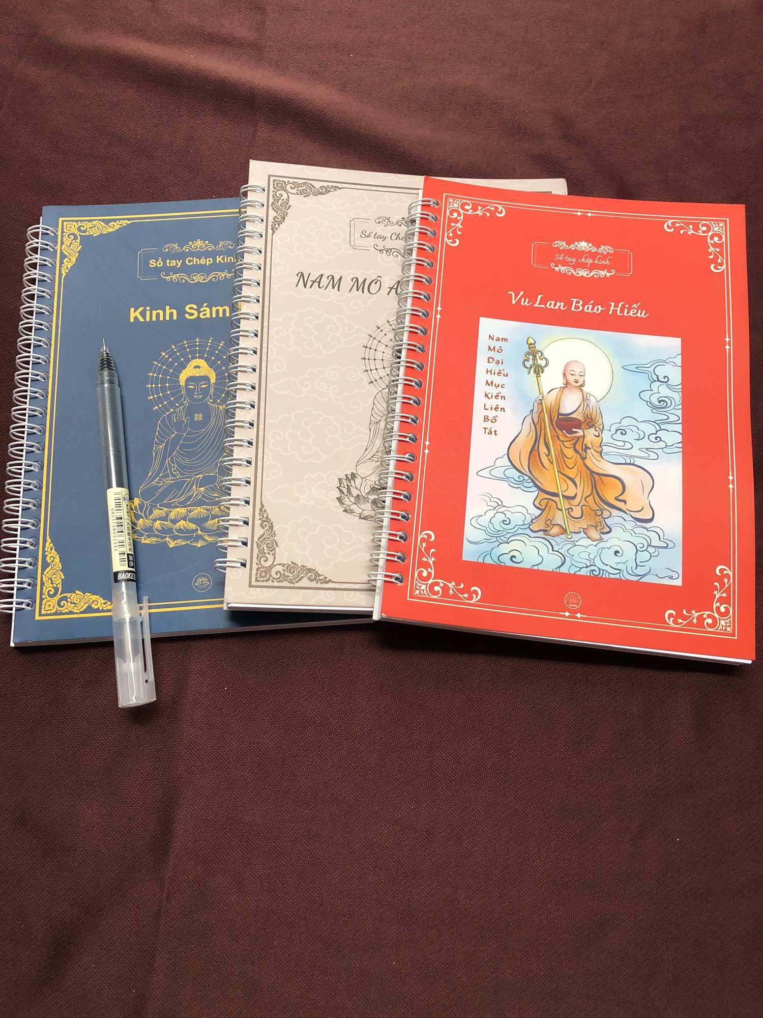 Combo 3 vở chép kinh Sám Hối-Hồng Danh-Vu Lan