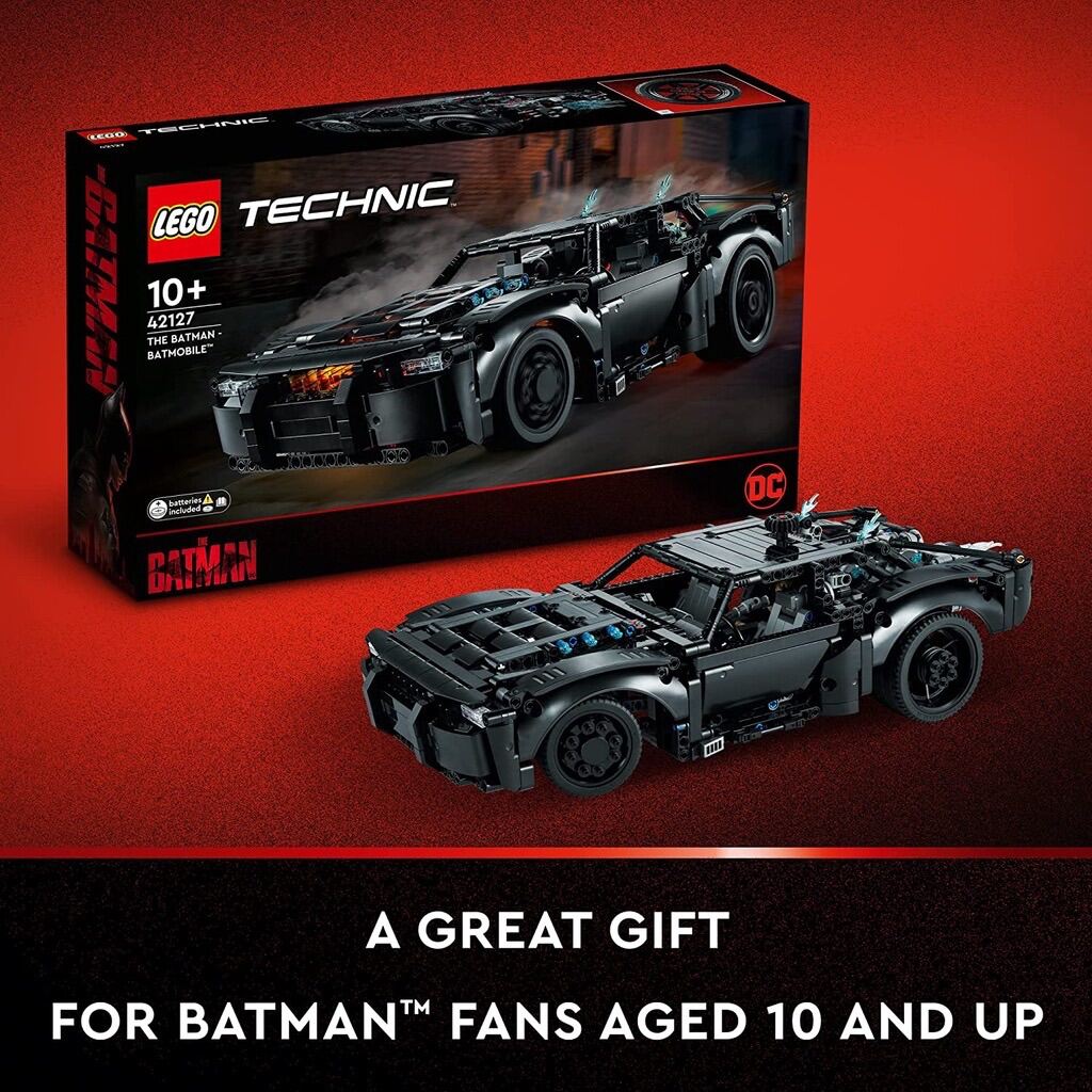 Đồ chơi lắp ráp LEGO xe Technic The Batman – Batmobile 42127-1360 chi tiết