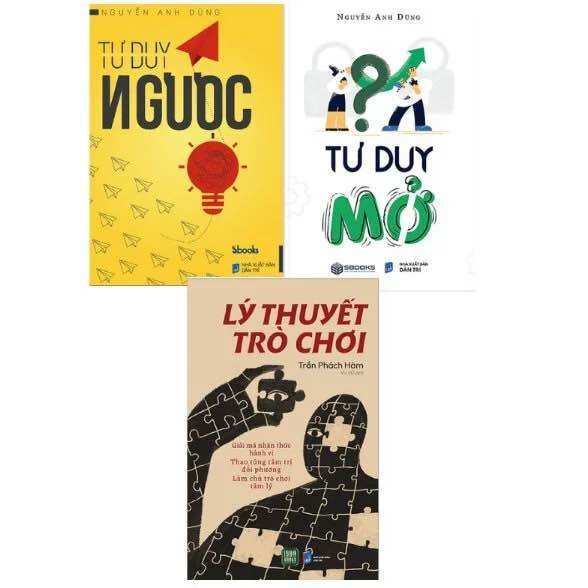 Combo 4 cuốn thao túng tâm lý, lý thuyết trò chơi, tư duy ngược, tư duy mở