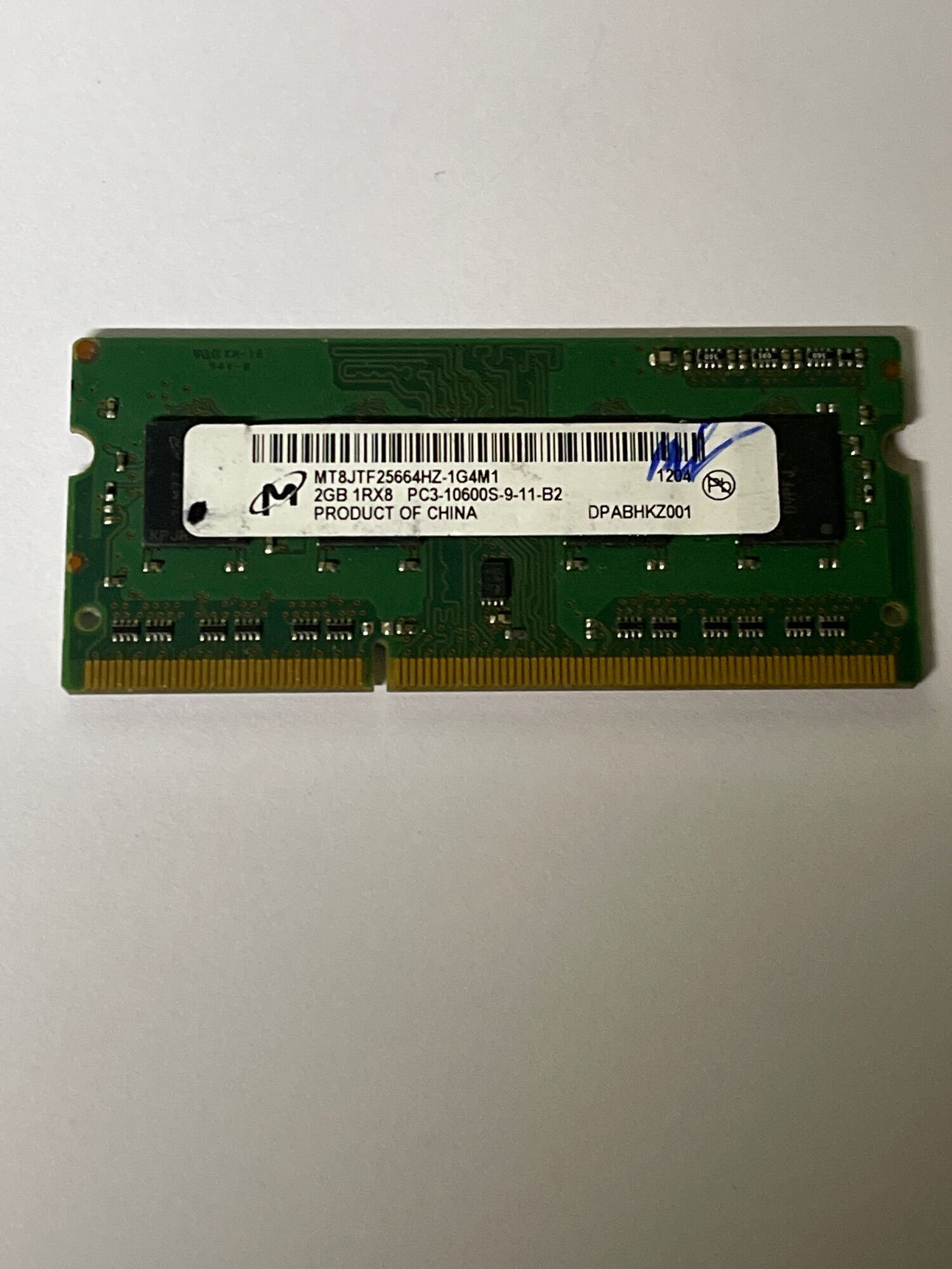 RAM Laptop 2Gb DDR3 cũ tháo máy Bus 10600S