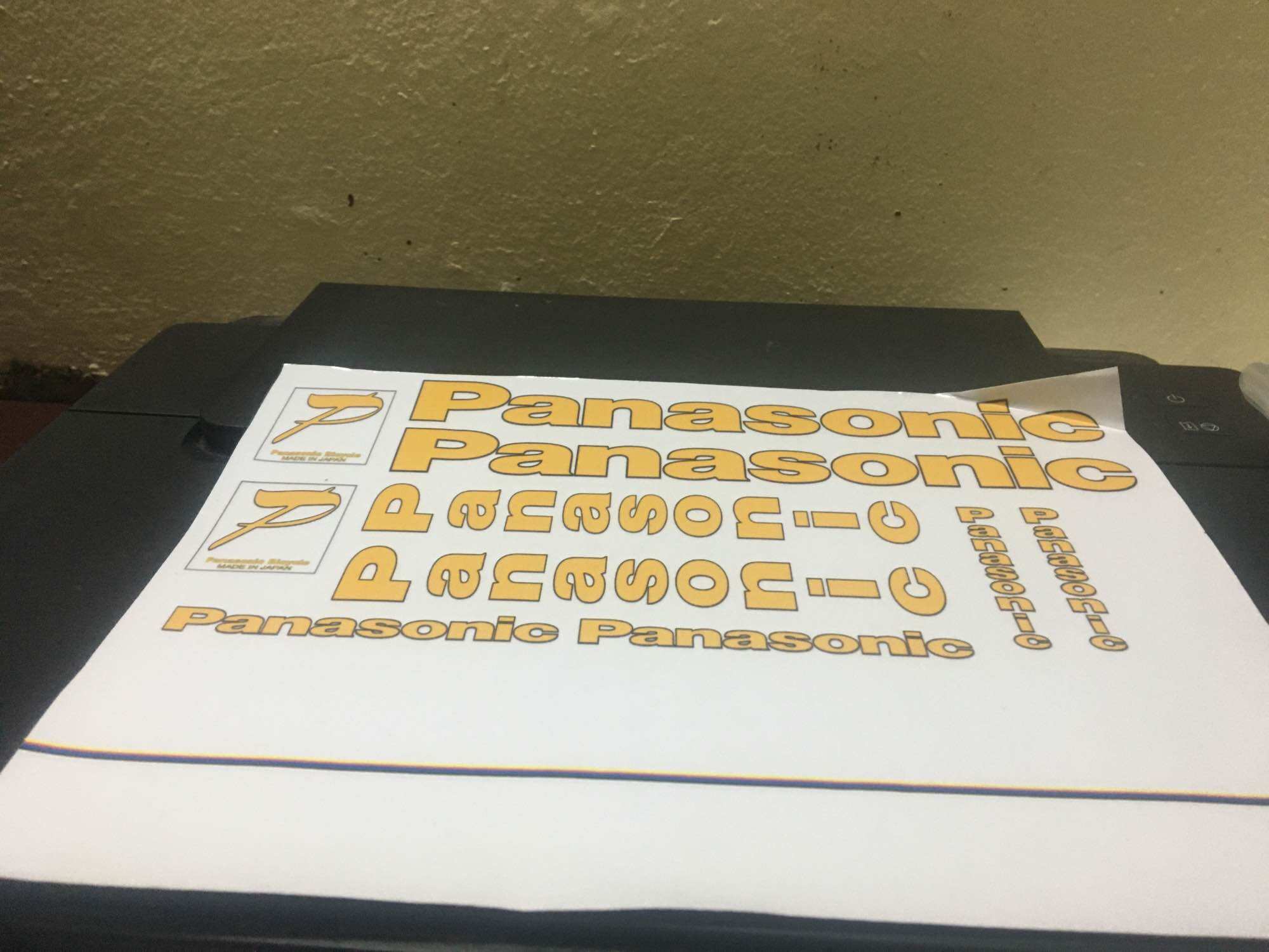 Decal Panasonic xe đạp