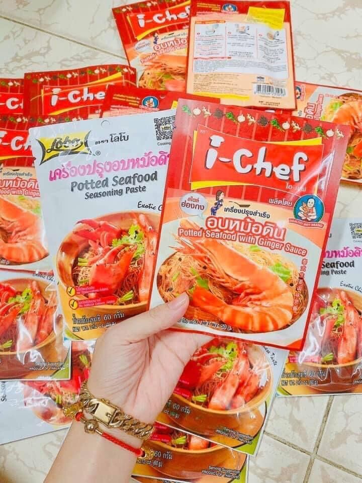 [nội địa thái] Gói sốt miến trộn tôm cua thái lan 60gr