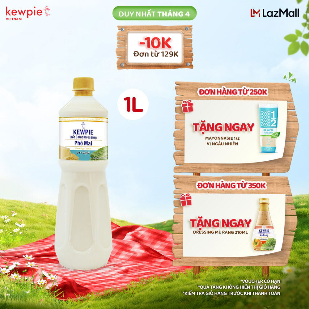 Xốt Salad Dressing Phô Mai Kewpie 1L