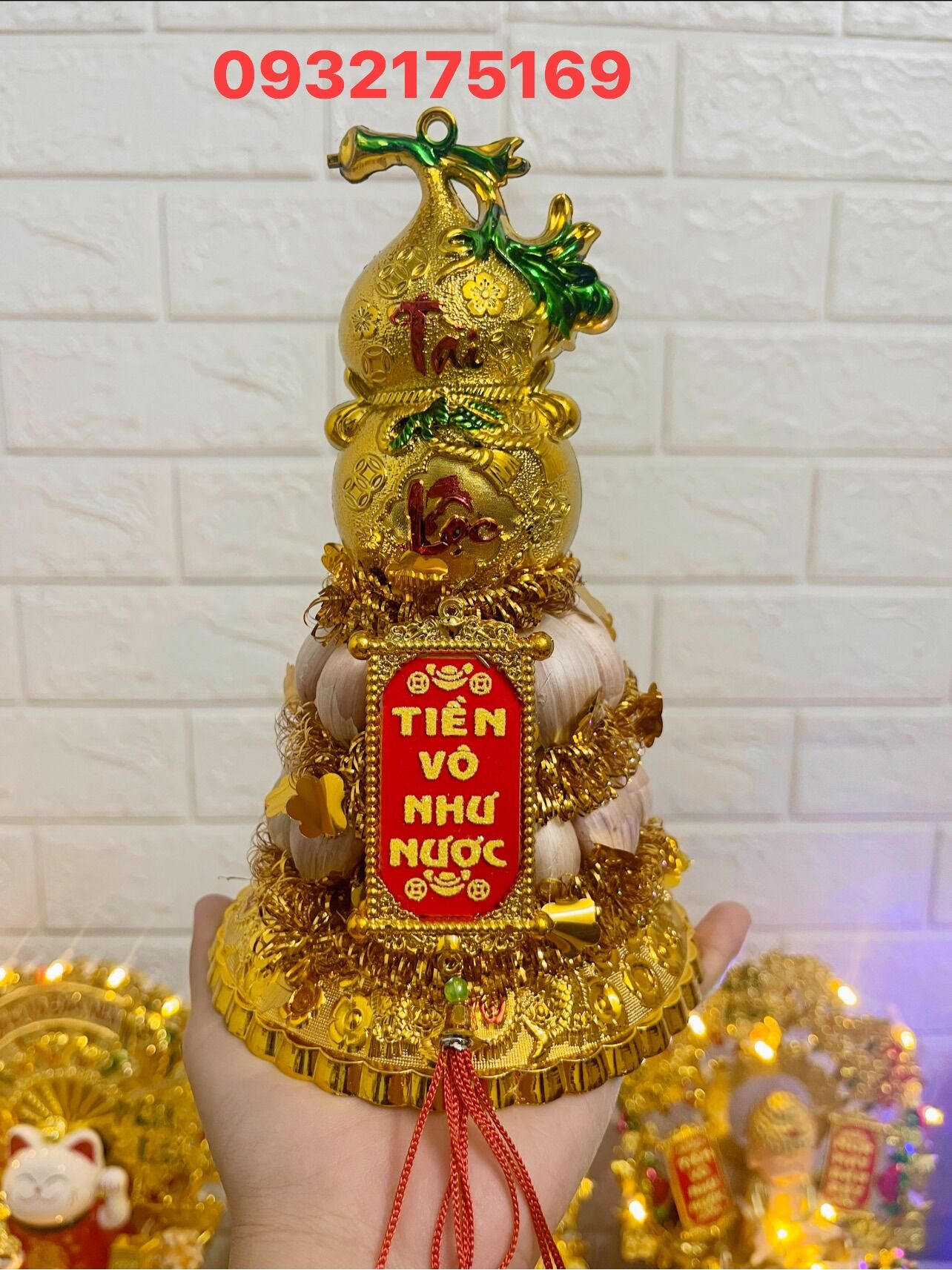 Tháp tỏi 2 tầng hồ lô