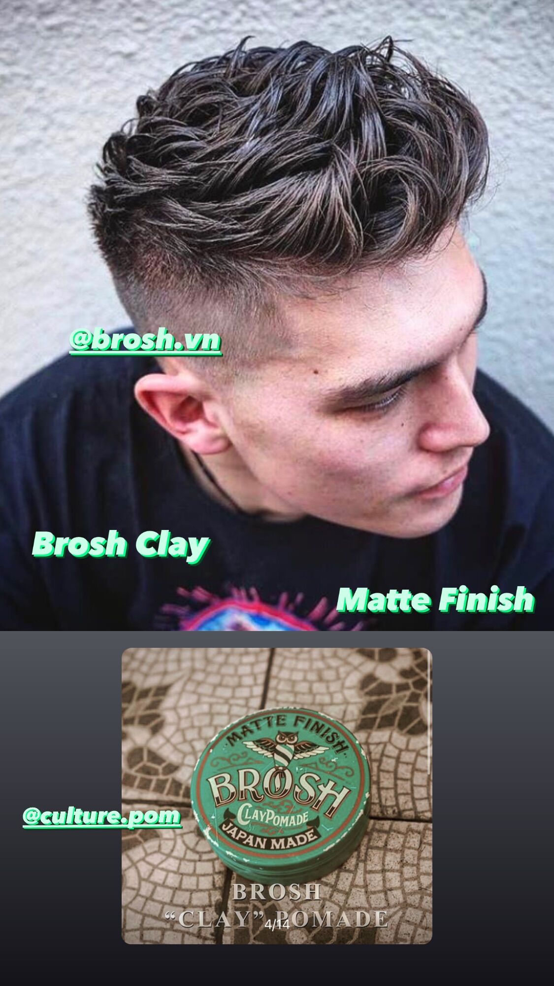 BROSH CHÍNH HÃNG ⎮ SÁP VUỐT TÓC BROSH Clay