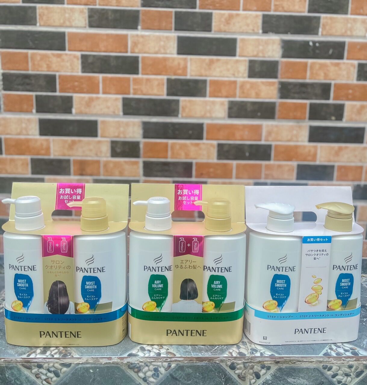 Set bộ dầu xả gội pantene nhật bản 2 màu