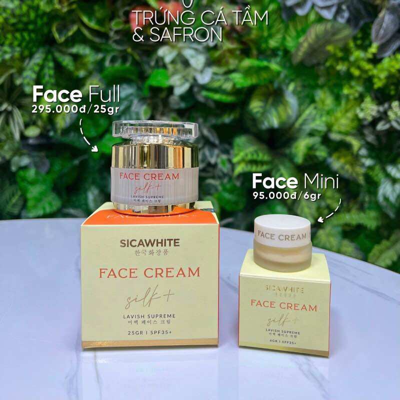 [CHÍNH HÃNG] KEM FACE LỤA DƯỠNG DA Ngày - Đêm, FACE SILK CREAM SICA WHITE