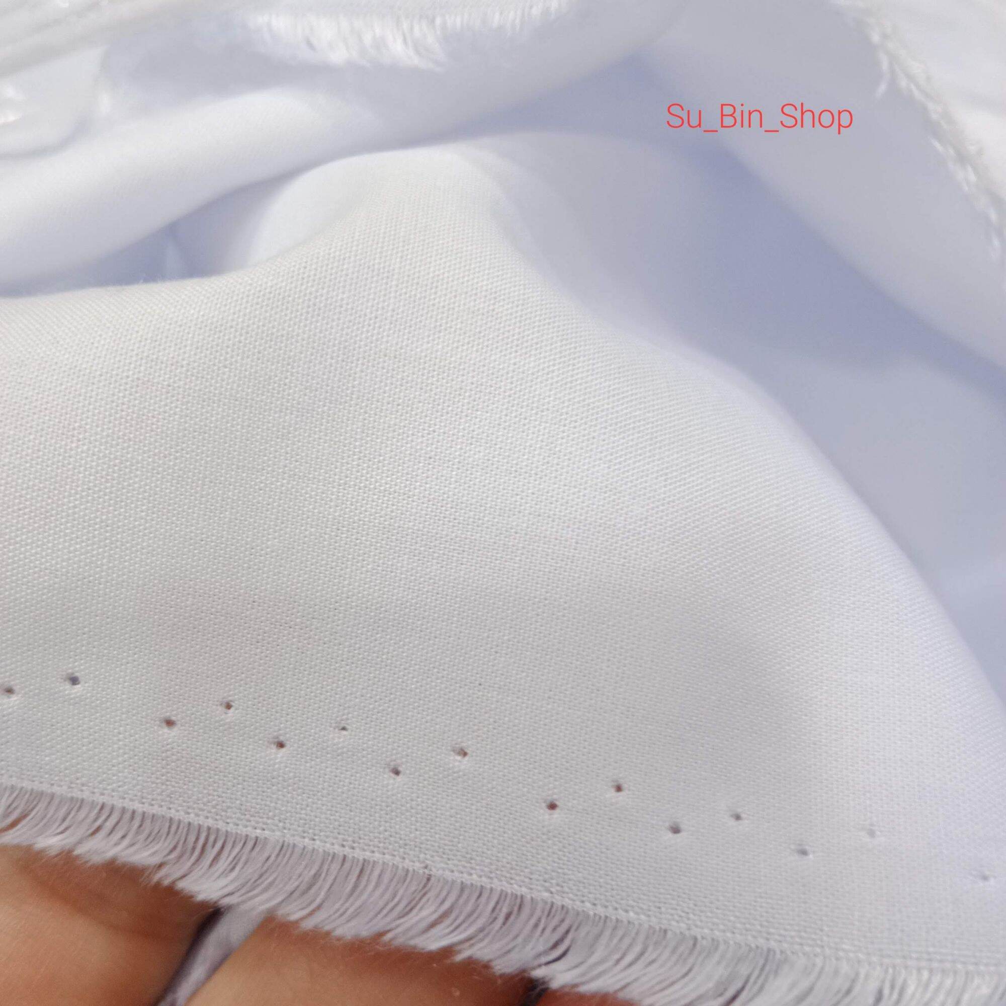 Vải kate FO trắng may đồ blouse y tá bác sĩ