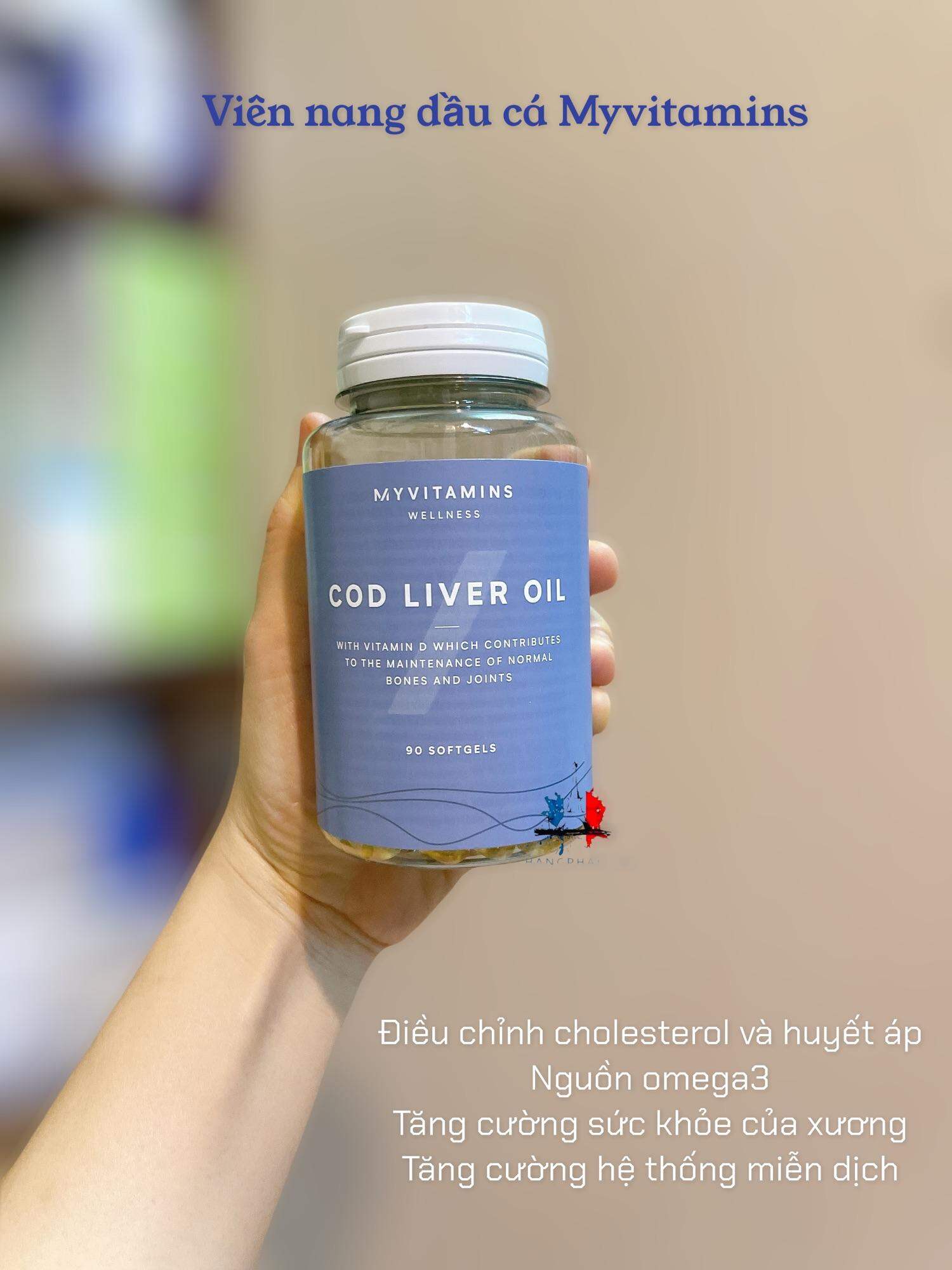 Viên nang dầu cá Myvitamins Pháp 90 viên