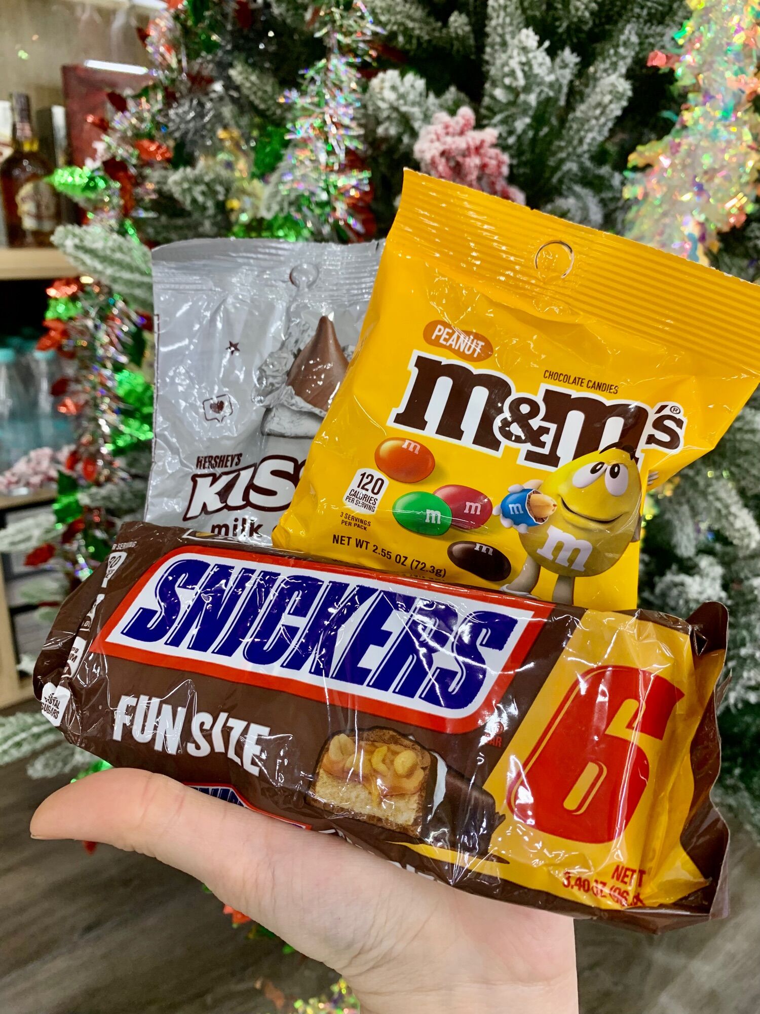 Sô-cô-la mỹ gói mini kisses - snickers - m&m