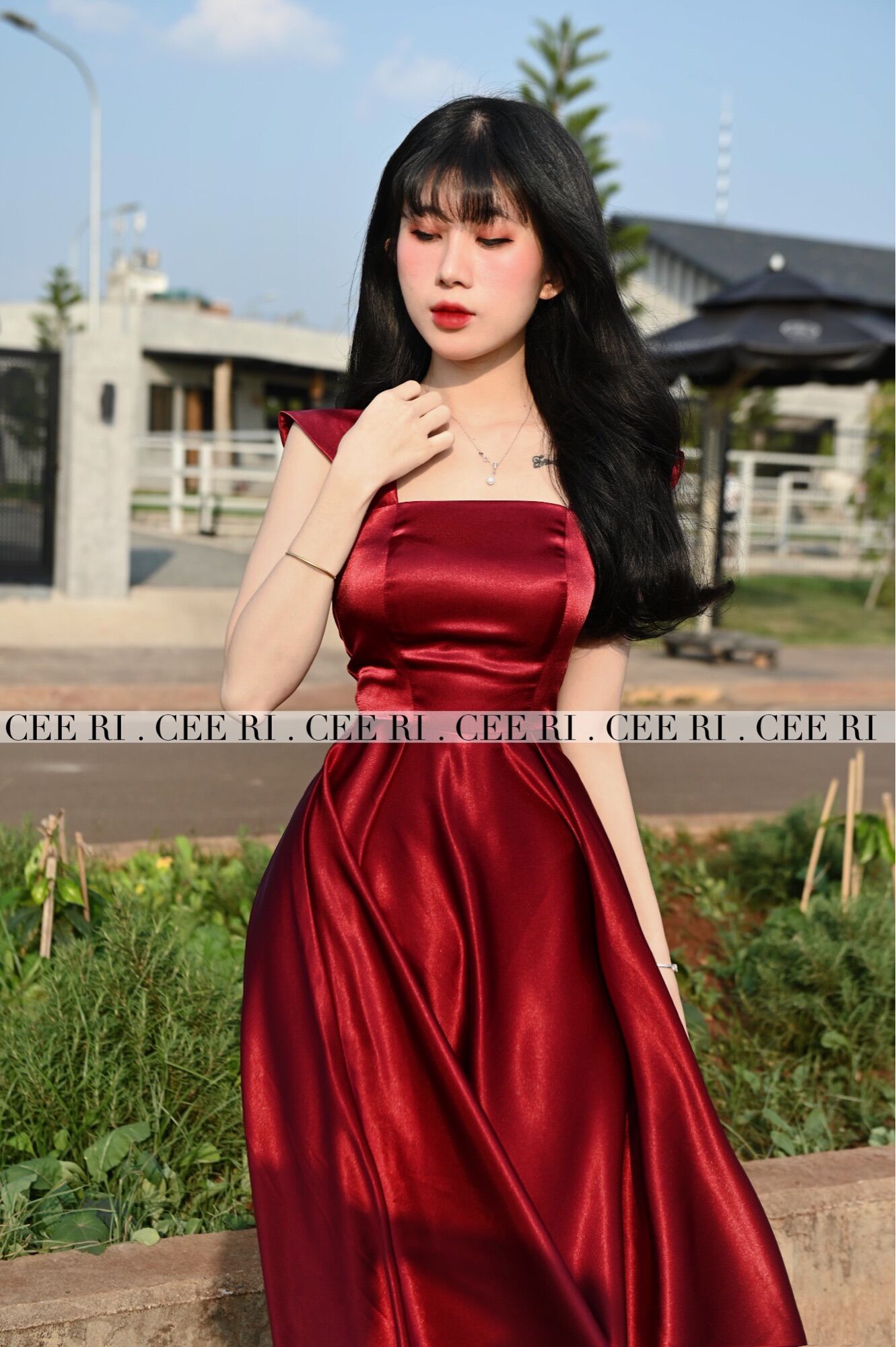 ( ẢNH THẬT - CHÍNH CHỦ CEERI ) Váy lụa dài cao cấp