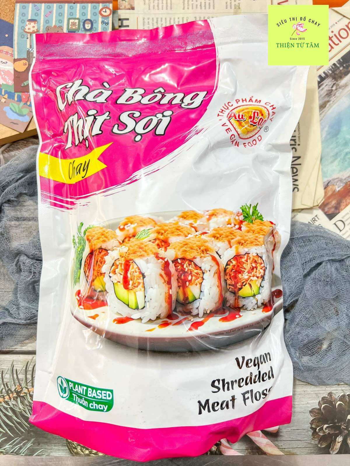 Chà bông thịt sợi chay âu lạc thanh đạm dễ ăn gói 1kg