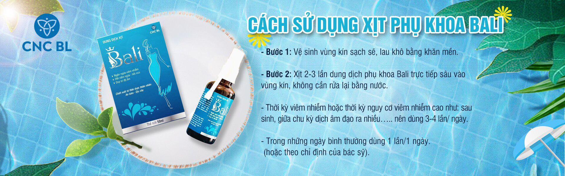 xịt phụ khoa Bali
