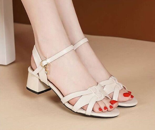 Giày sandal gót vuông quai Đan gpshop 5p @₫₫