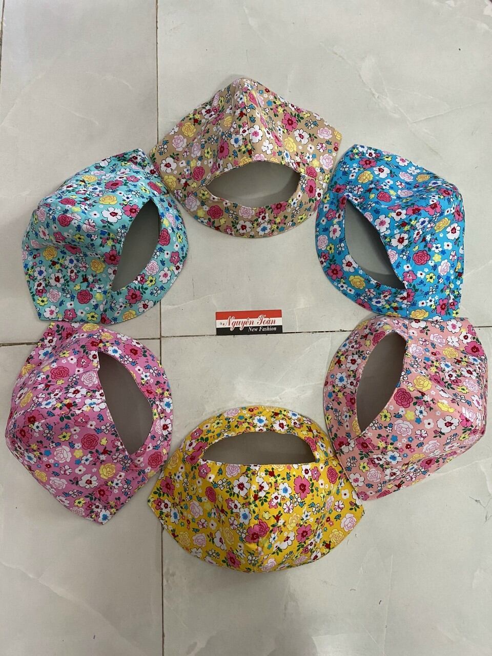 Khẩu trang che kín mặt vải cotton mềm mịn