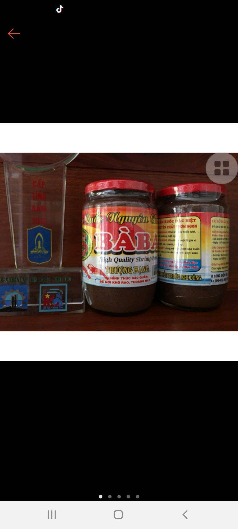 Mắm ruốc bà ba hủ sành 400gr mắm y