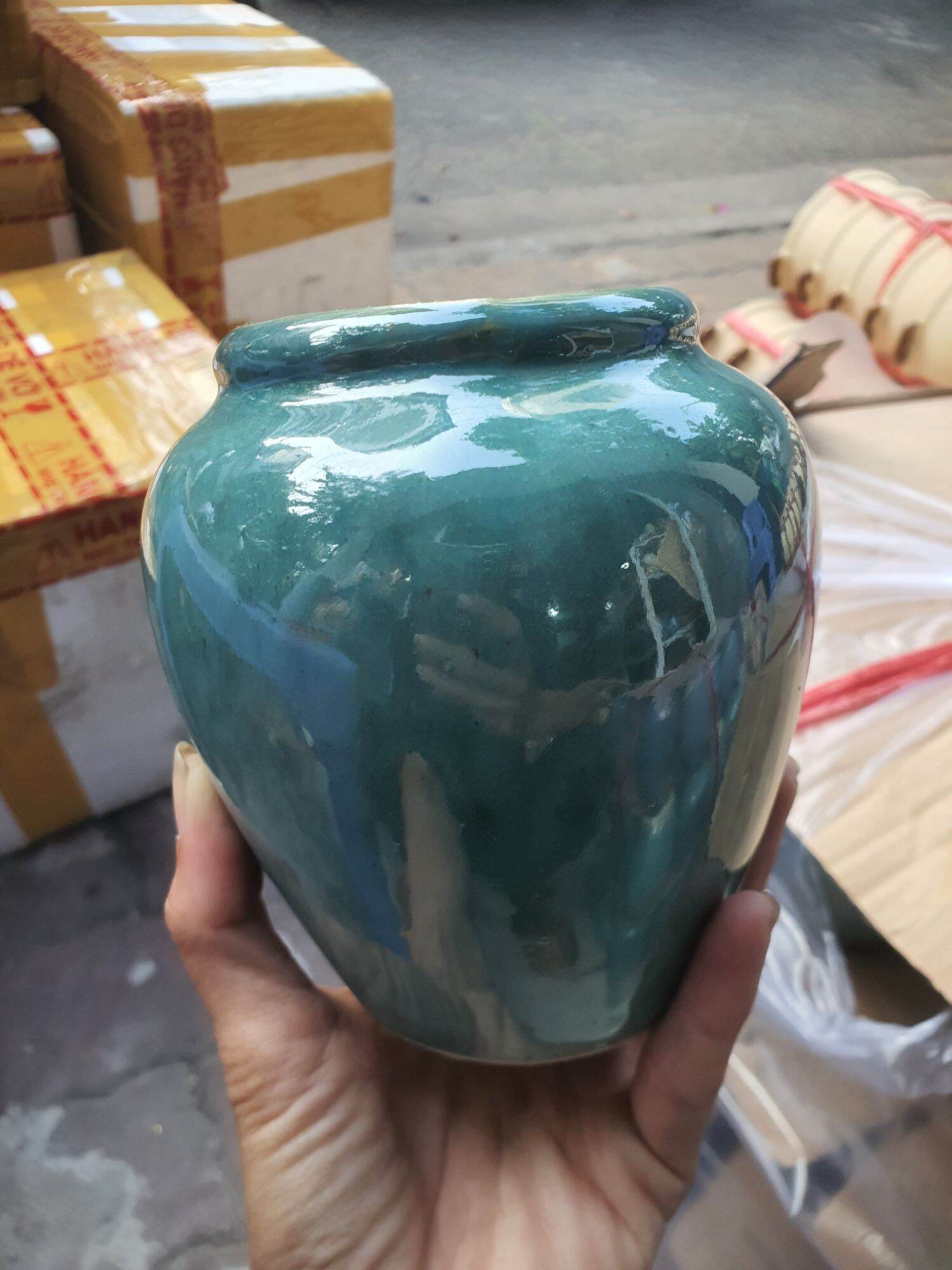 Ly lu trà sữa bằng sành cao cấp
