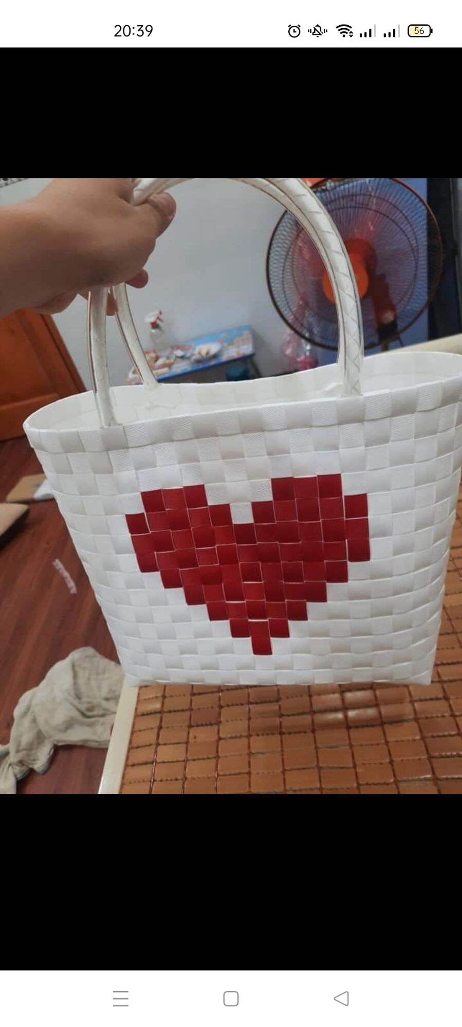 Làn đi chợ, giỏ xách đan tay size trung đan nhiều màu