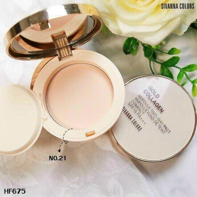 🎉 phấn nền sivanna gold collagen 2 in 1
☘️ chỉ số chống nắng:spf/fps15 pa+++.