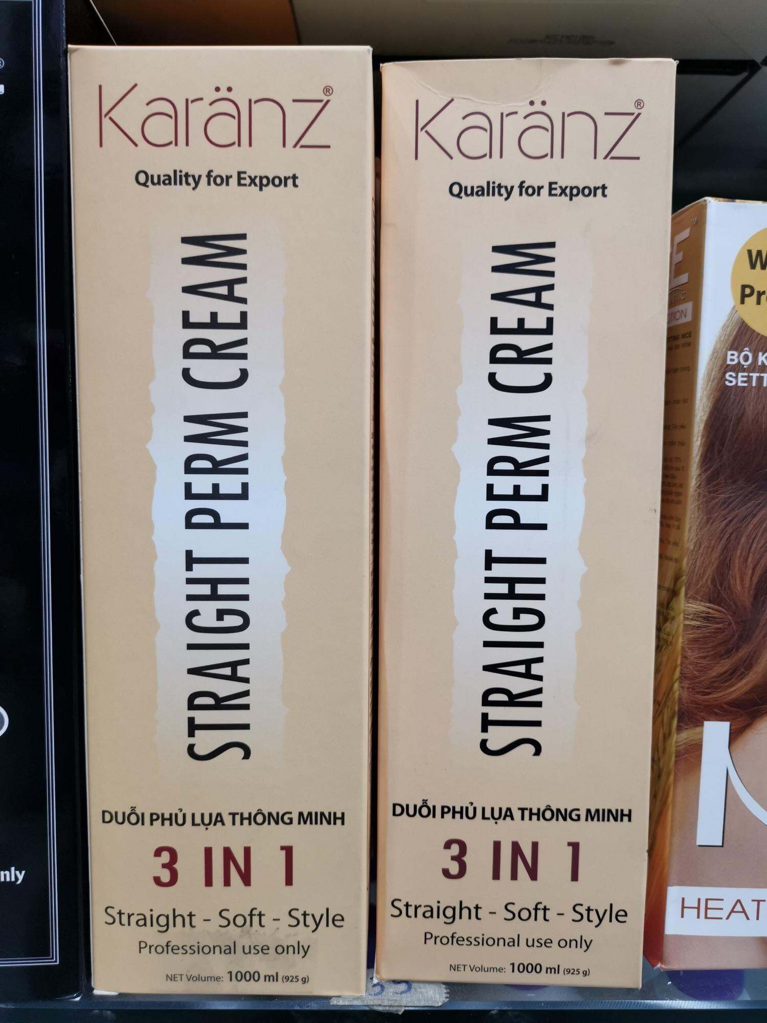 Kem Duỗi (ép) phủ lụa thông minh 3 IN 1 Karanz Straight Perm Cream 1000ml