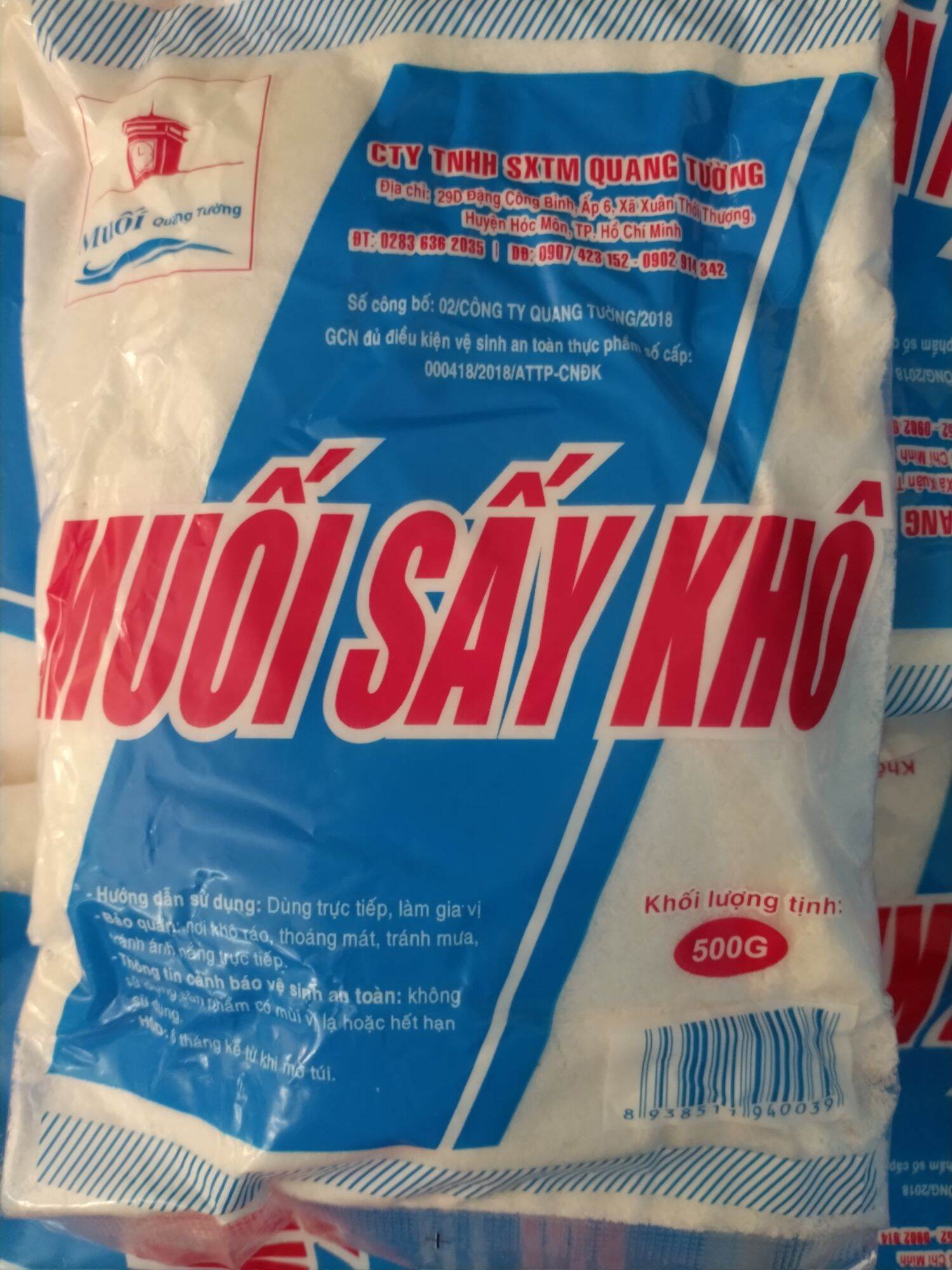 Combo muối sấy khô 6 gói × 500 G
