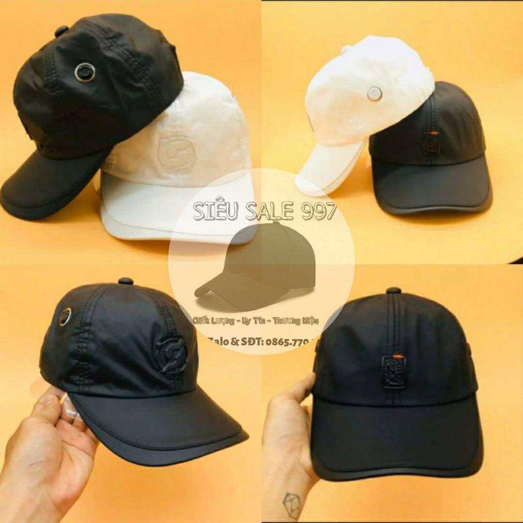 MŨ LƯỠI TRAI CHẤT DÙ VẢI 2 LỚP LOGO DA CỰC ĐẸP, THỜI TRANG NAM VÀ NỮ