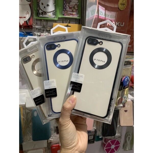 Ốp viền vuông hở táo , Bảo vệ camera iphone 7 plus , 8 plus , 7plus , 8plus