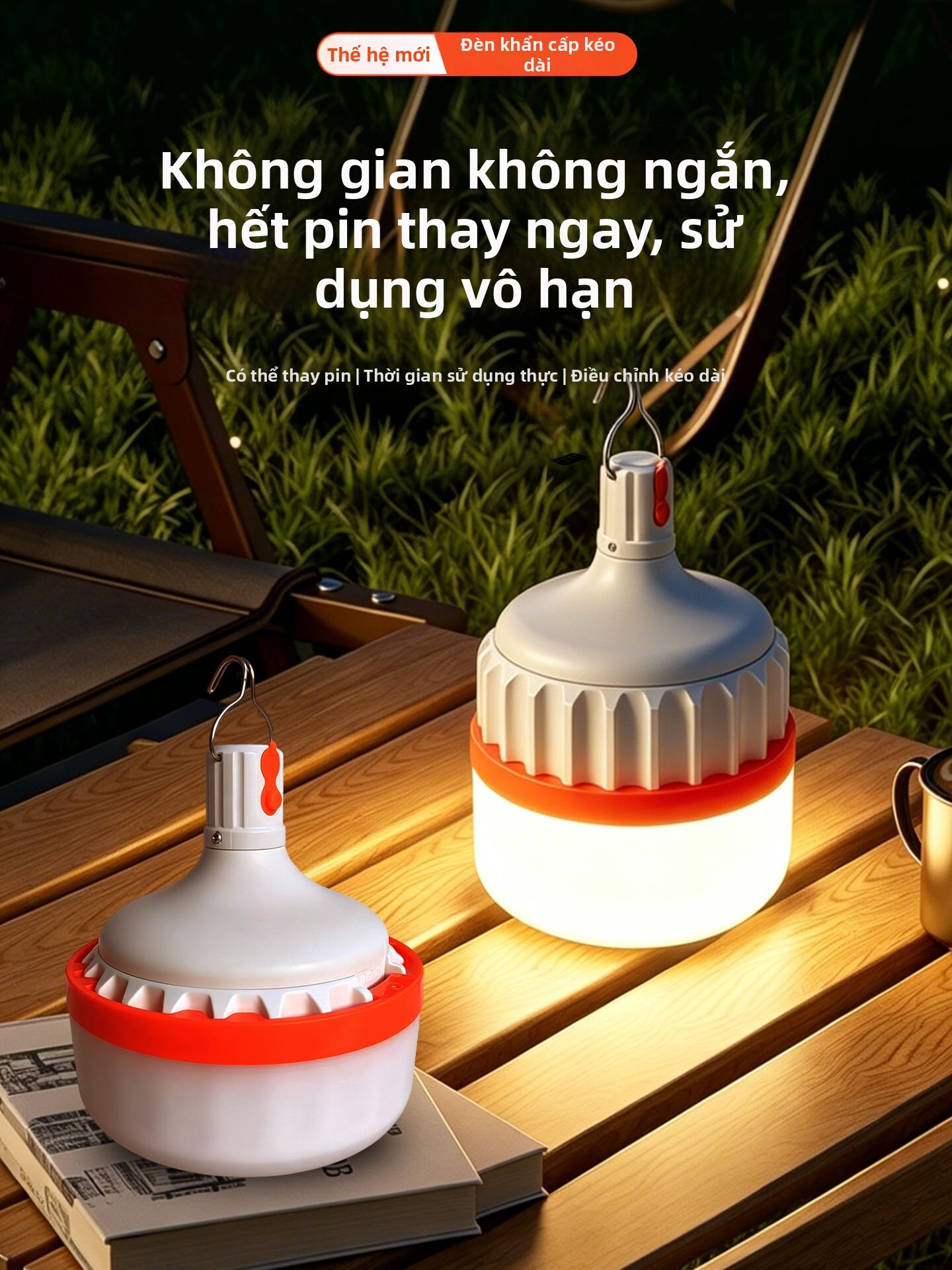 Charging Portable Super Bright Long-lasting Lamp