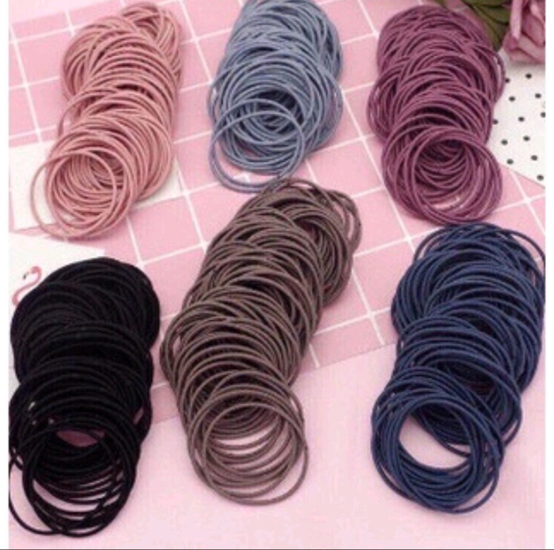 Set 80 dây buộc tóc xinh xắn nhiều màu