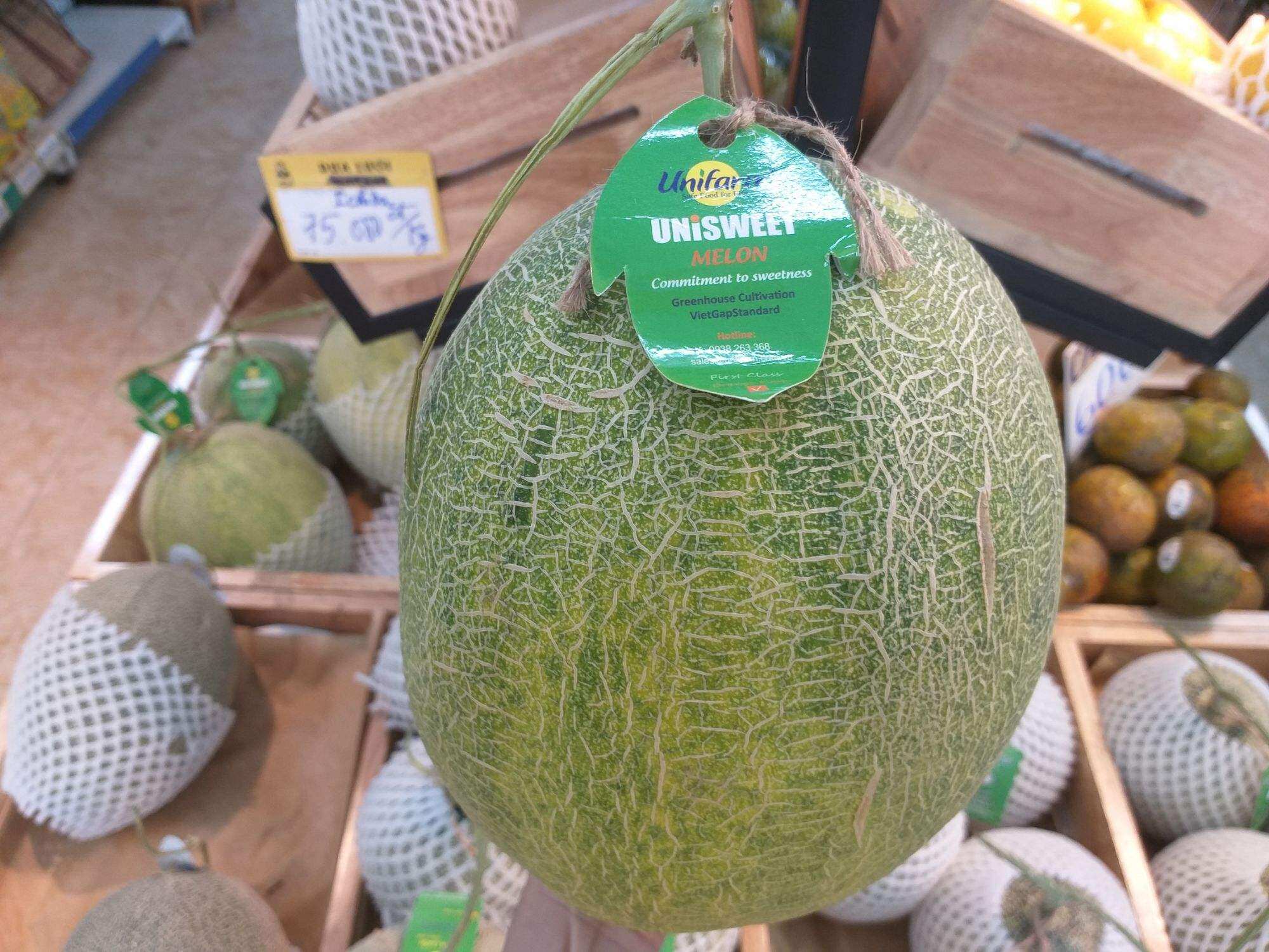 Dưa lưới Unisweet ruột cam | 2,89 - 3,3KG/Trái