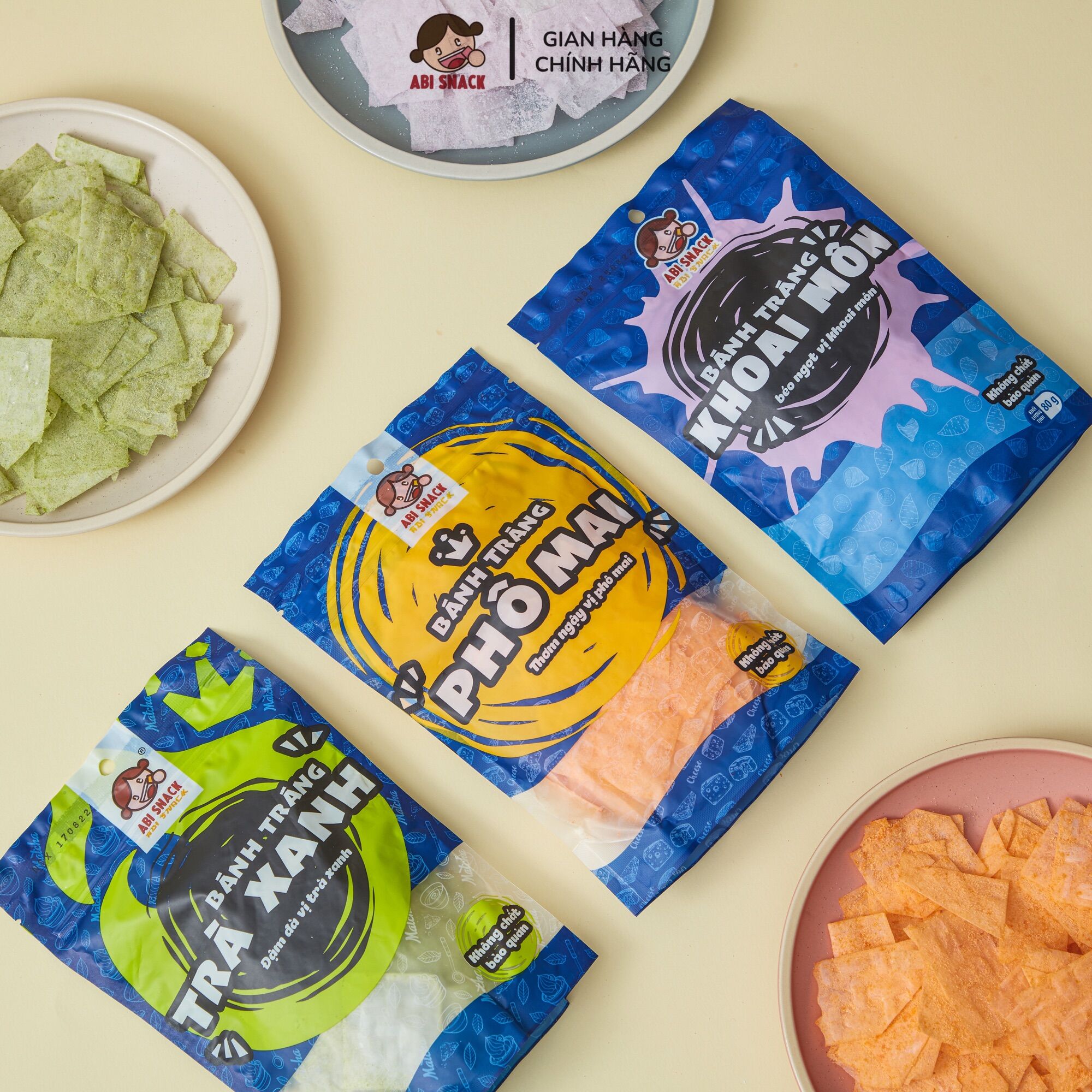 Combo Bánh Tráng Ngọt - Abi Snack - 240gram