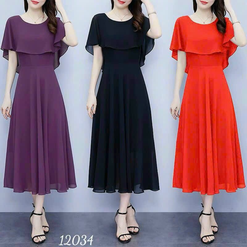 Đầm voan 2 lớp size m đến xxl ♥️