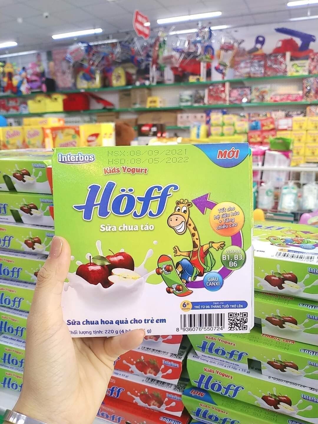 Thùng sữa chua Hoff 12 lốc ( date mới nhất)