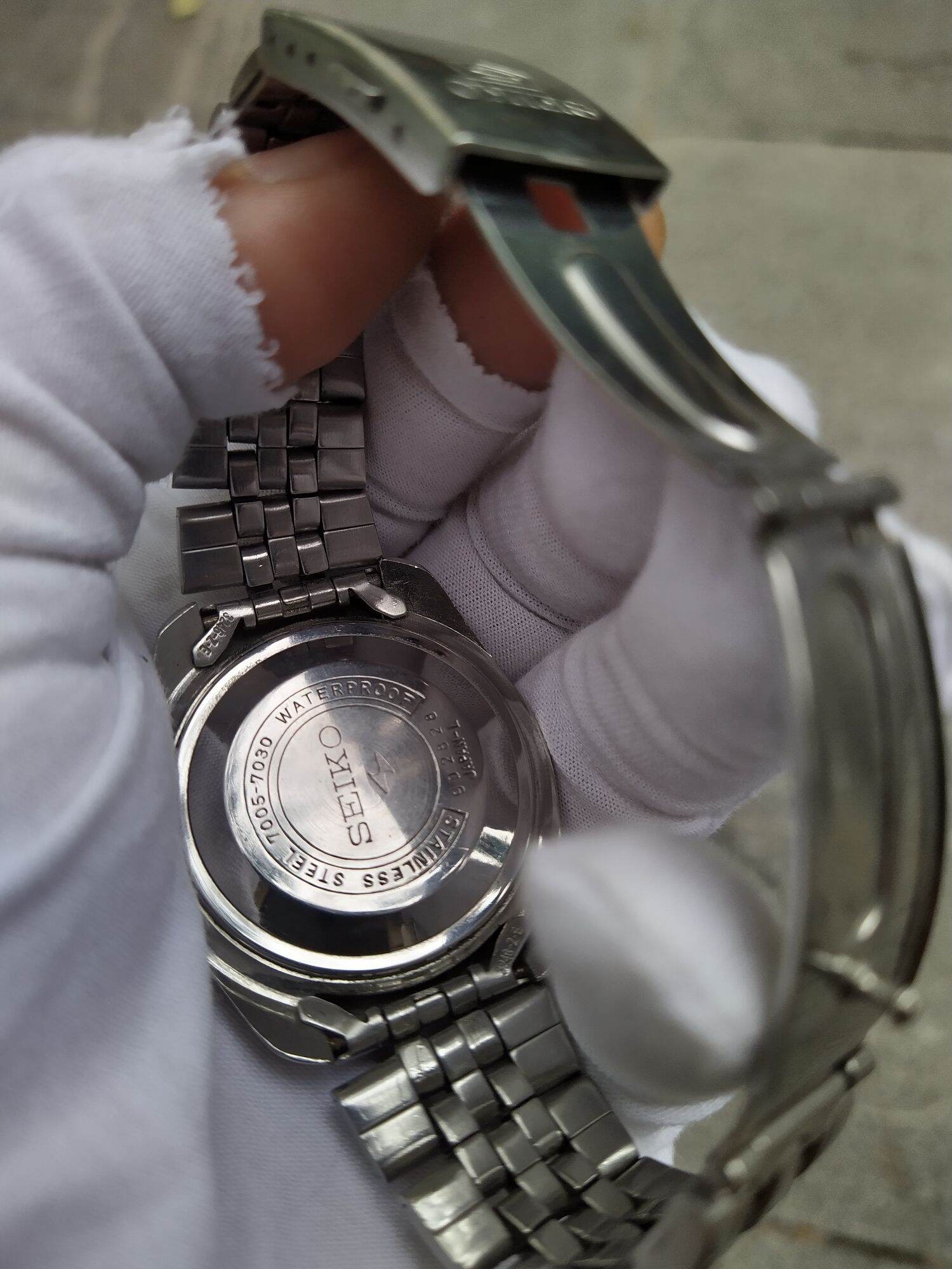 đồng hồ Seiko Vintage size 38.5 chưa núm