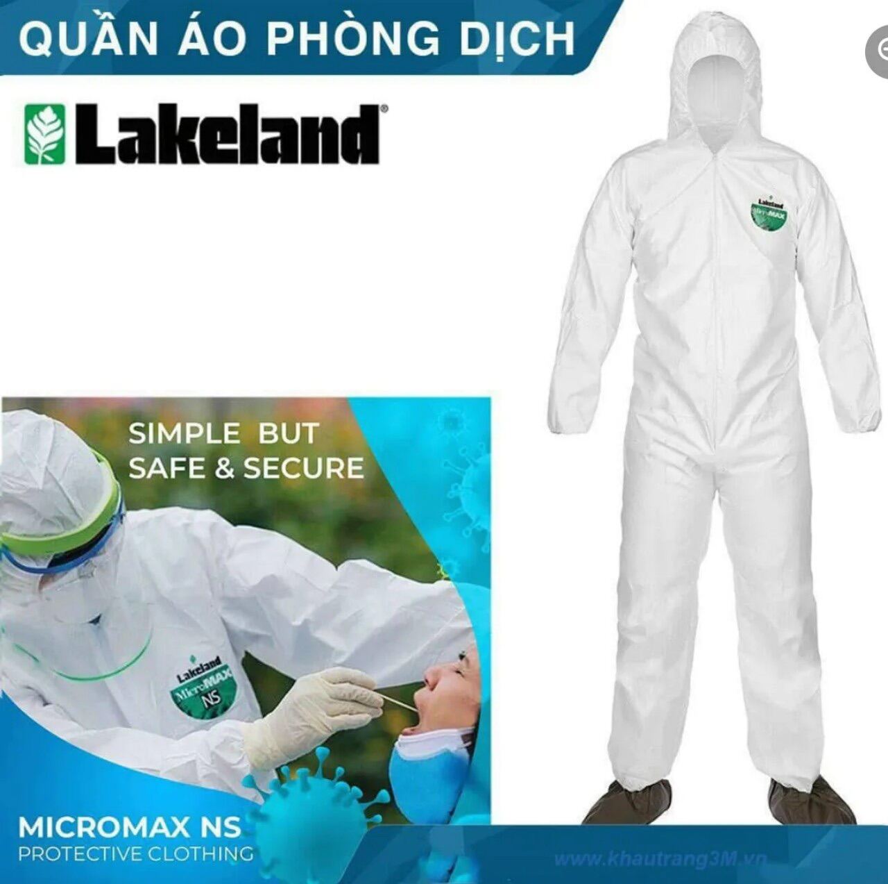 [HCM]Trang phục bảo hộ phòng dịch LV 4 Lakeland