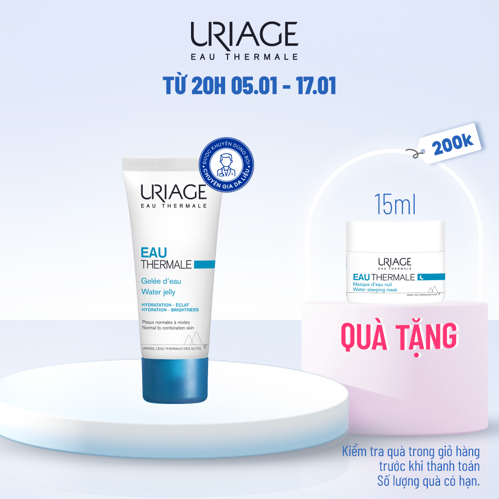 Dưỡng ẩm khoáng chuyên sâu dạng thạch nước URIAGE EAU THERMALE GELEE D'EAU T 40ml