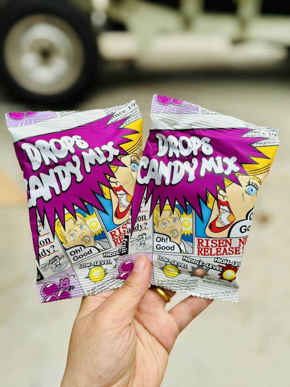 COMBO 10 GÓI KẸO SIÊU CHUA SUPER SOUR LEMON/SODA/COCA SIÊU HOT - TÍM