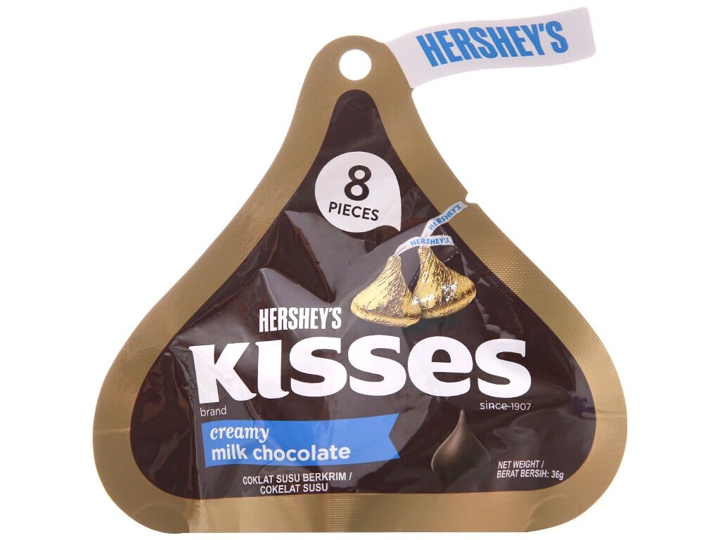 Kẹo Socola Hershey’s Kisses Túi 36g (3vị) HSD 2024