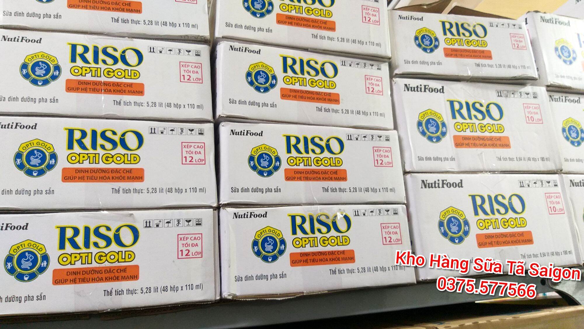 Sữa riso opti gold thùng 48 hộp x 110ml cỉa nutifood