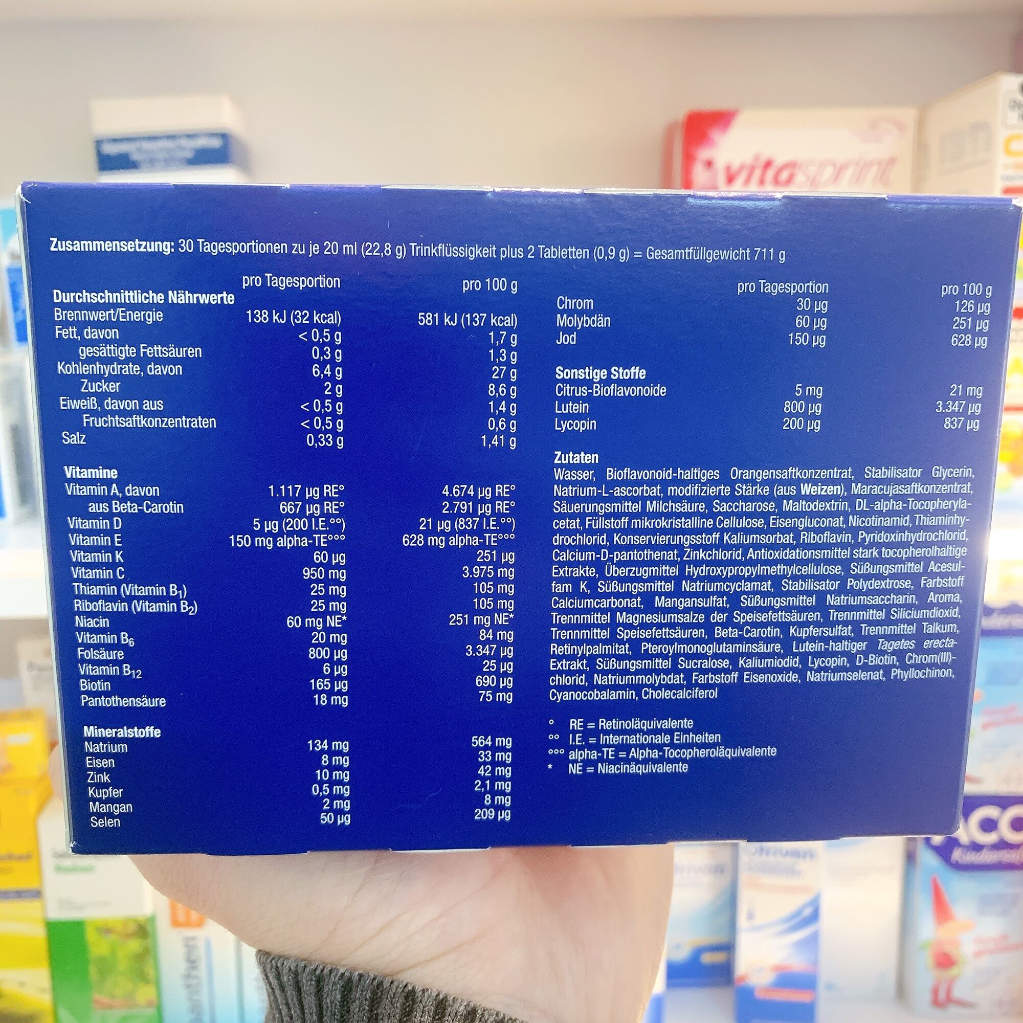 Orthomol immun- Nội địa Đức