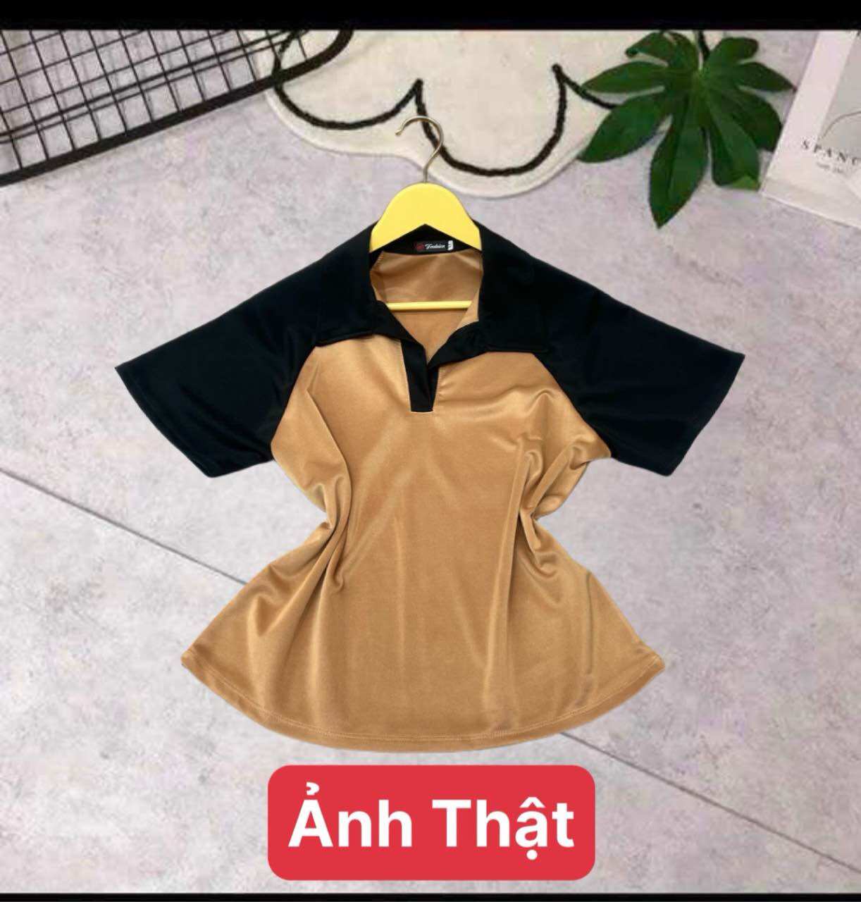 Áo Polo Cổ Bẻ Phối Màu Cá Tính Bigsize Nữ (68-95kg)