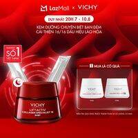 Kem dưỡng giúp cải thiện trọn 16 dấu hiệu lão hóa, giảm nếp nhăn, sáng da, dùng ban đêm Vichy Collagen 16 Night 50ml