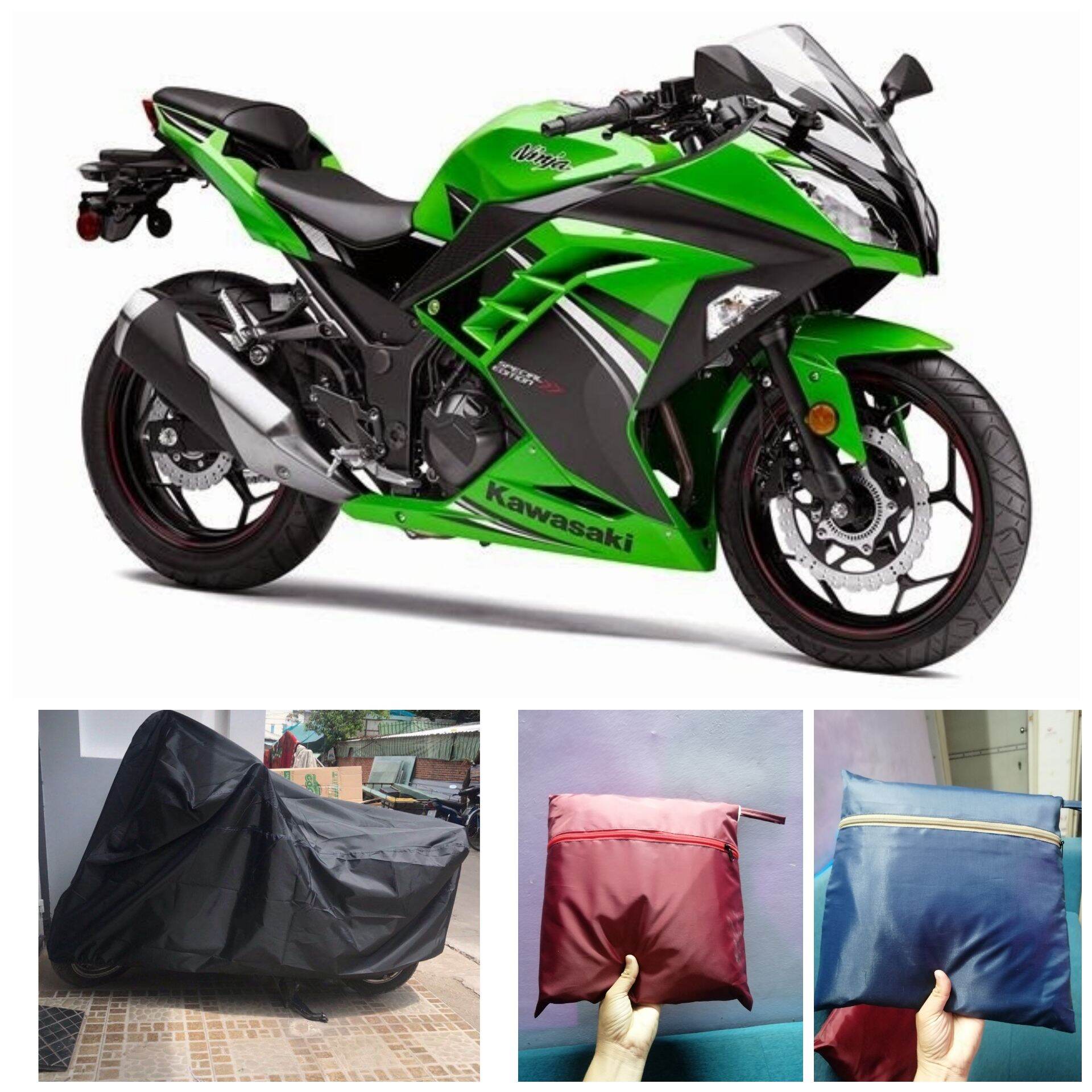 Áo trùm xe MôTô vải dù siêu to chống nước