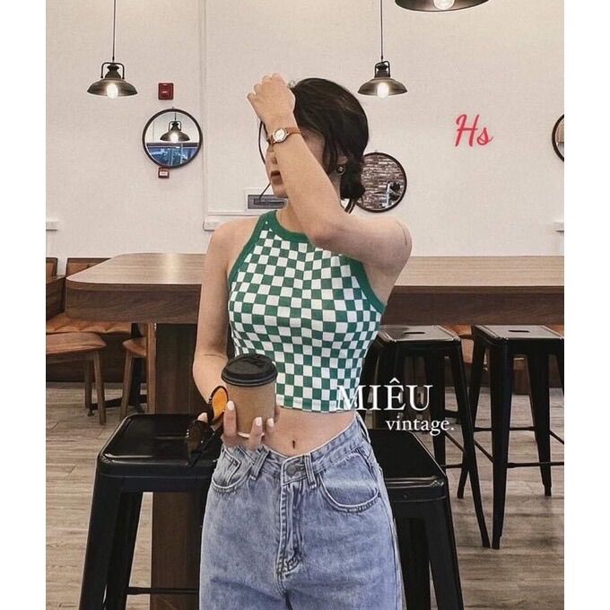 Áo croptop caro siêu xinh xắn CR5