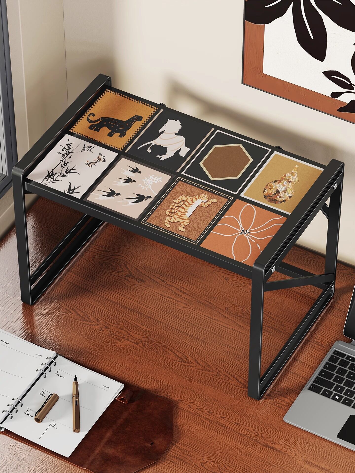 Small Double Layer Printer Stand Office Desktop Copier Multi-Functional Storage Rack Multi-Purpose Iron Desktop Organizer Giá 603,000 Đồng*Miễn phí vận chuyển