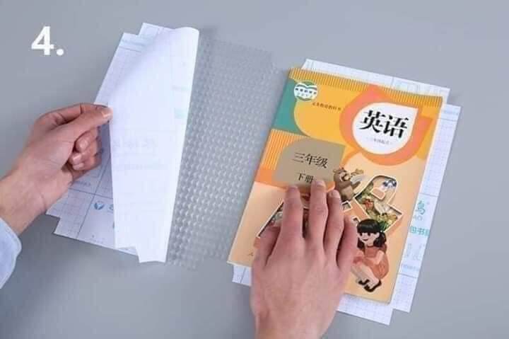 Set 10 tờ decal trong suốt bọc sách vở