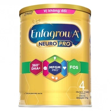 Sữa bột enfagrow 4 lon 1,7kg vị k đổi