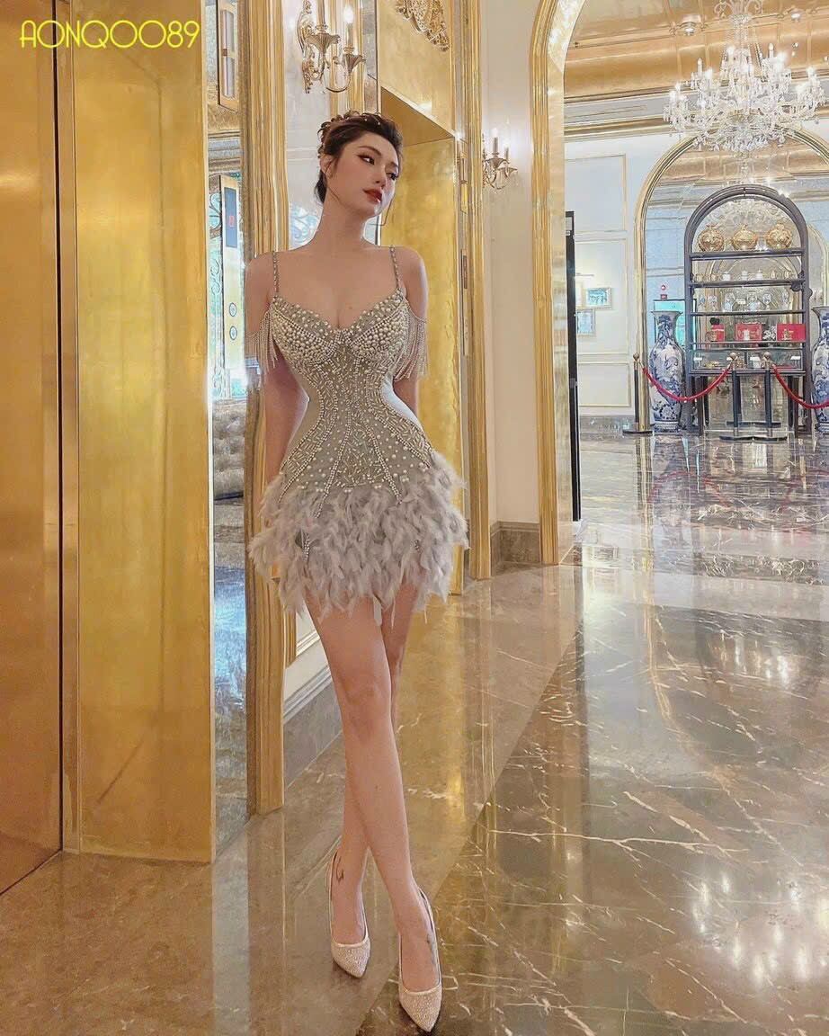 ĐẦM BODY BÈO KẾT PALE ĐÍNH ĐÁ