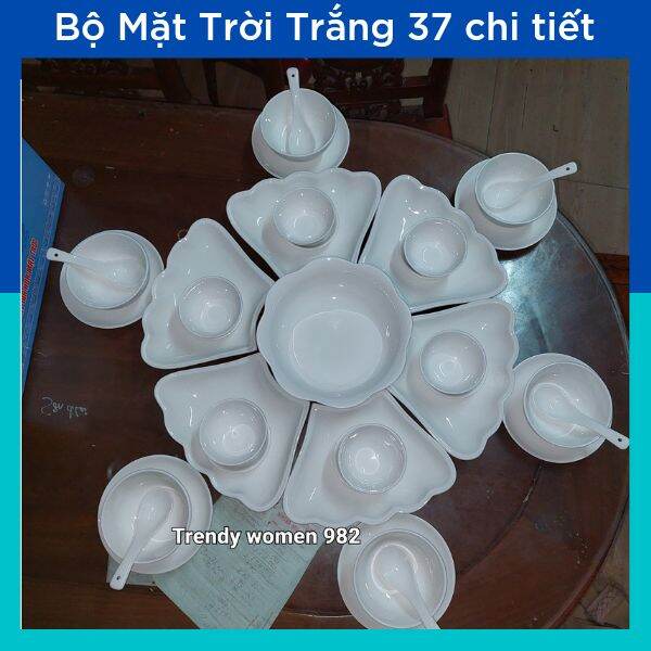 Bộ Hoa Mặt Trời 37 chi tiêt trắng.
