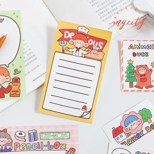 Mix Tập 50 Tờ Note Giấy Dày Siêu Dễ Thương